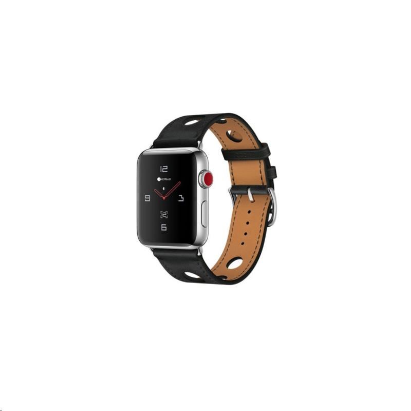 COTECi kožený řemínek pro Apple Watch 38 / 40mm černá WH5220-BK