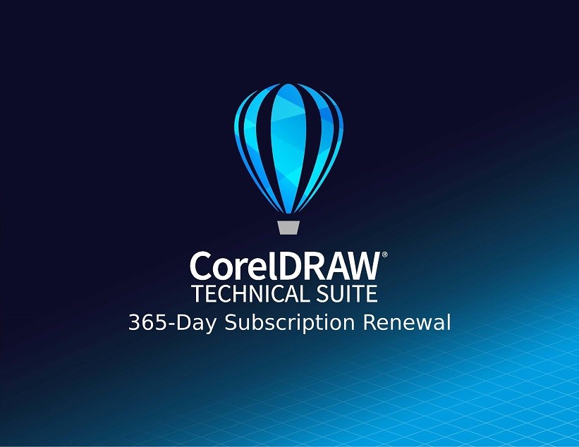 CorelDRAW Technical Suite 365 dní obnovení pronájemu licence (5-50) EN/DE/FR/ES/BR/IT/CZ/PL/NL