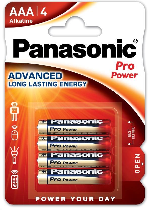 PANASONIC Alkalické baterie - Pro Power AAA 1,5V balení - 4ks (00265999)