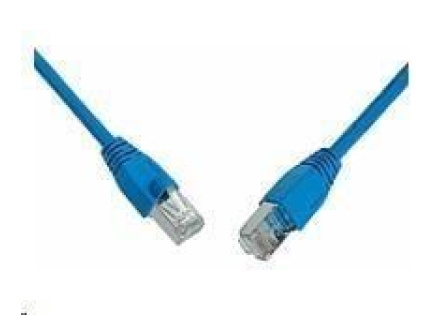 Solarix Patch kabel CAT5E SFTP PVC 1m modrý snag-proof C5E-315BU-1MB