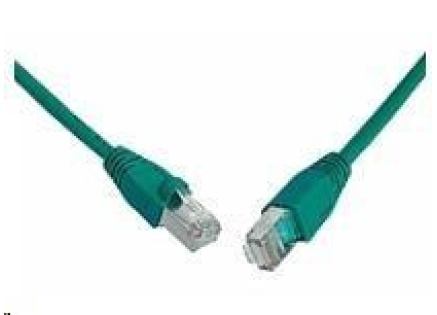 Solarix Patch kabel CAT5E SFTP PVC 3m zelený snag-proof C5E-315GR-3MB