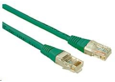 Solarix Patch kabel CAT5E UTP PVC 0,5m zelený non-snag-proof C5E-155GR-0,5MB