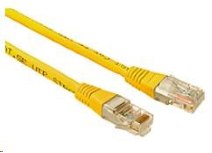 Solarix Patch kabel CAT5E UTP PVC 0,5m žlutý non-snag-proof C5E-155YE-0,5MB