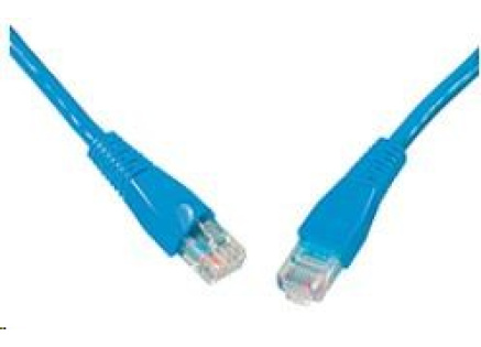 Solarix Patch kabel CAT5E UTP PVC 10m modrý snag-proof C5E-114BU-10MB