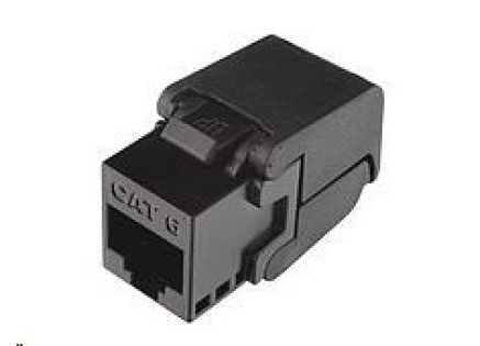 Solarix Samořezný keystone CAT6 UTP RJ45 černý SXKJ-6-UTP-BK-SA