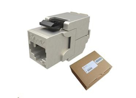 Solarix MULTIPACK 24 ks - keystone CAT5E STP RJ45 samořezný SXKJ-5E-STP-BK-SA