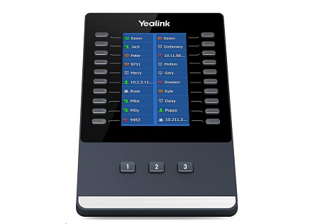 Yealink EXP43 rozšiřující modul, barevný podsvícený, 20 prog. tl. (x3 strany), pro T43U / T46U / T48U