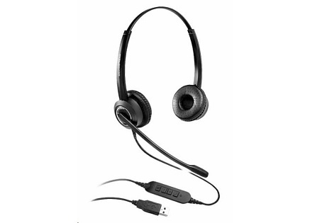 Grandstream GUV3000 náhlavní souprava na obě uši s USB konektorem