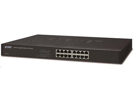 Planet GSW-1601 Switch, 16 x 10/100/1000, kov, rackmount