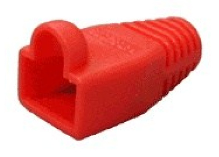 Ochrana pro konektor RJ45, snag-proof - červená, 100ks