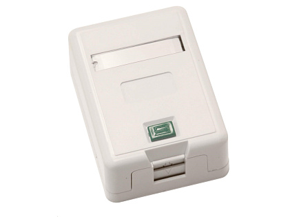 Zásuvka neosazená 1x RJ45 na omítku