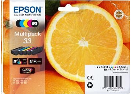 EPSON ink Multipack "Pomeranč" 5-colours 33 Claria Premium Ink