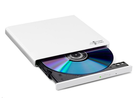 HITACHI LG - externí mechanika DVD-W/CD-RW/DVD±R/±RW/RAM GP57EW40, Slim, White, box+SW