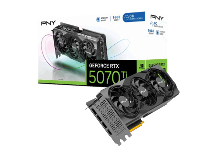 PNY VGA Nvidia GeForce RTX 5070 Ti 16GB OC Triple Fan, RTX 5070 Ti OC, 16GB GDDR7, 3x DP, 1x HDMI