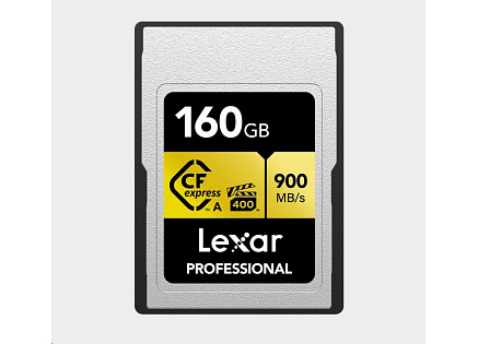 Lexar CFexpress Pro Gold R900/W800 - VPG400 (Type A) 160GB Lexar CFexpress Pro Gold R900/W800 - VPG400 (Type A) 160GB