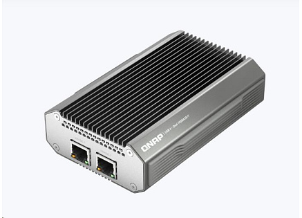 QNAP QNA-UC10G2T adaptér USB-C/Thunderbolt 4 na 2x 10GBASE-T (2x10GbE,1xUSB-C4/TB4,fanless)