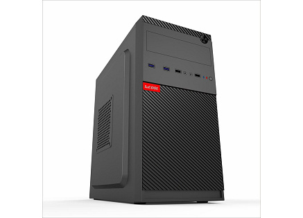 1stCOOL skříň STEP 5, micro tower, AU, USB 3.0, bez zdroje, černá