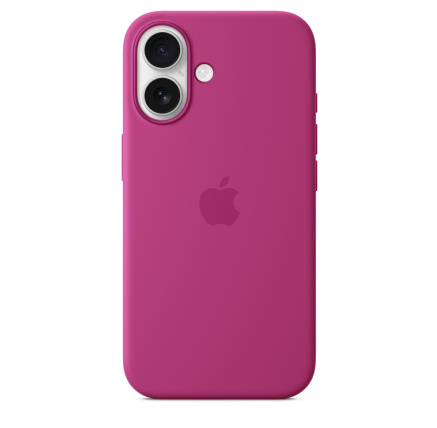 APPLE iPhone 16 Silicone Case with MagSafe - Fuchsia