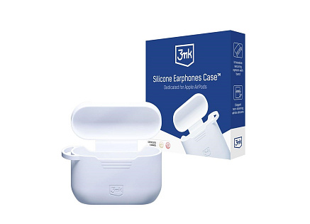 3mk ochranný kryt Silicone AirPods Case pro AirPods Pro, bílá