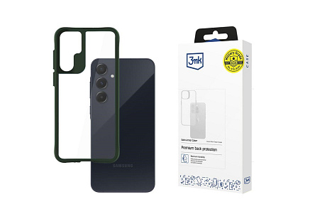 3mk ochranný kryt Satin Armor Case+ Green pro Samsung Galaxy A55 5G