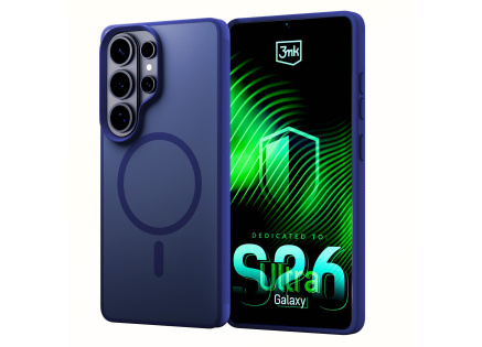 3mk ochranný kryt Smoke MagCase Blue pro Samsung Galaxy S26 Ultra