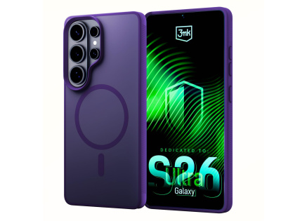3mk ochranný kryt Smoke MagCase Purple pro Samsung Galaxy S26 Ultra