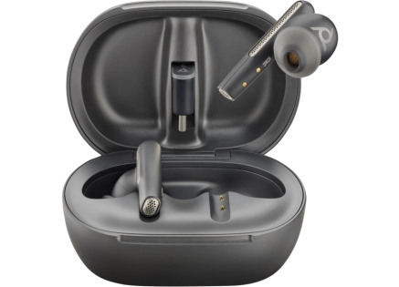 Poly Voyager Free 60+ bluetooth headset, BT700 USB-C adaptér, dotykové nabíjecí pouzdro, černá