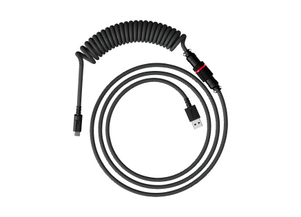 HyperX USB-C Coiled Cable Gray-Black - Příslušenství ke klávesnici
