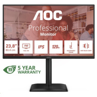 AOC MT 23,8" 24E4U - 1920x1080,IPS,120Hz,1xVGA,1xHDMI,1xDP,USBhub,Repro,Pivot