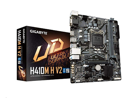 BAZAR - GIGABYTE MB Sc LGA1200 H410M H V2, Intel H470, 2xDDR4, 1xHDMI, 1xVGA, mATX - Po opravě (Komplet)