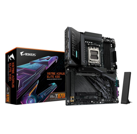 GIGABYTE MB Sc AM5 X870E A ELITE X, AMD X870E, 4xDDR5, 2xUSB-C, 2xHDMI, ATX