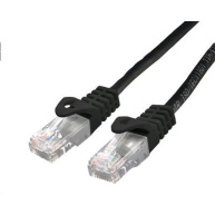 C-TECH kabel patchcord Cat6, UTP, černý, 1m