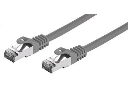 C-TECH kabel patchcord Cat7, S/FTP, šedý, 3m
