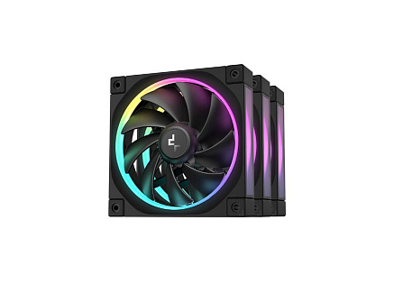 BAZAR DEEPCOOL Ventilátor FL12 3v1, 3x120mm, ARGB, černá, ROZBALENO BAZAR DEEPCOOL Ventilátor FL12 3v1, 3x120mm, ARGB, černá, ROZBALENO