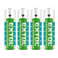 Extol Energy (42061) baterie nabíjecí, 4ks, AA (HR6), 1,2V, 2400mAh, NiMh