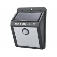Extol Light (43130) světlo nástěnné s pohybovým čidlem, 120lm, solární nabíjení