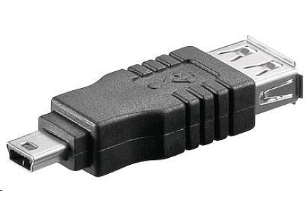PREMIUMCORD Redukce USB 2.0 A - Mini B 5pin (F/M)