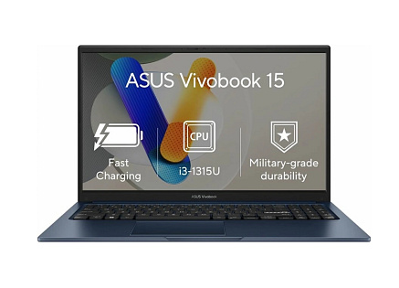 ASUS NTB Vivobook 15 (X1504VA-BQ2760W), i3-1315U, 15.6" FHD, 8GB, 512GB SSD, Intel, W11 Home, Quiet Blue