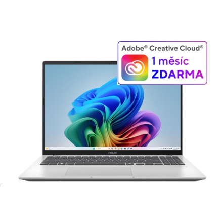 ASUS NTB Vivobook 16 (M1607GA-MB015W), Ryzen AI 7 445, 16" 1920 x 1200, 32GB, 1TB SSD, Radeon, W11 Home, Silver