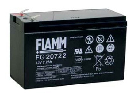 Baterie - Fiamm FG20722 (12V/7,2Ah - Faston 250), životnost 5let Baterie - Fiamm FG20722 (12V/7,2Ah - Faston 250), životnost 5let