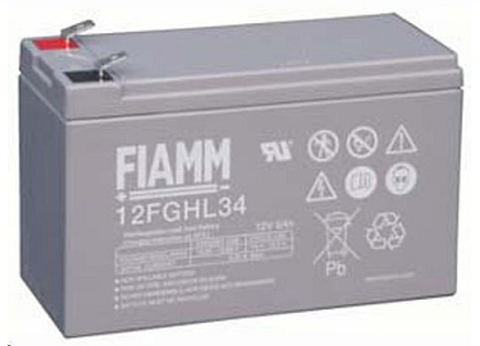 Baterie - Fiamm 12 FGHL 34 (12V/9,0Ah - Faston 250), životnost 10let Baterie - Fiamm 12 FGHL 34 (12V/9,0Ah - Faston 250), životnost 10let
