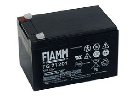 Baterie - Fiamm FG21201 (12V/12,0Ah - Faston 187), životnost 5let