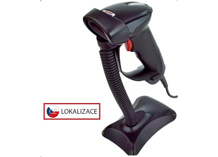 Virtuos laserová čtečka HT-900A, USB (emulace klávesnice/RS232), černá