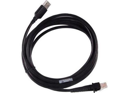 Datalogic USB, Type A, Enhanced, Straight, Power Off Terminal, 2M