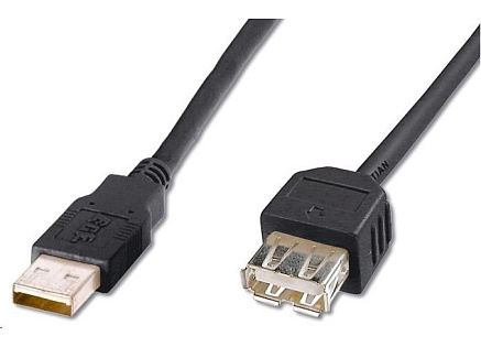 PREMIUMCORD Kabel USB 2.0 A-A 0,2m (20cm), prodlužovací (M/F)