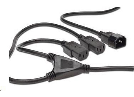 PREMIUMCORD Kabel napájecí 230V prodlužovací Y - 1xM/2xF