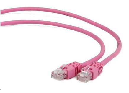 GEMBIRD kabel patchcord Cat5e UTP 0,5m, růžový