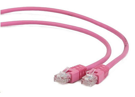 GEMBIRD kabel patchcord Cat5e UTP 5m, růžový
