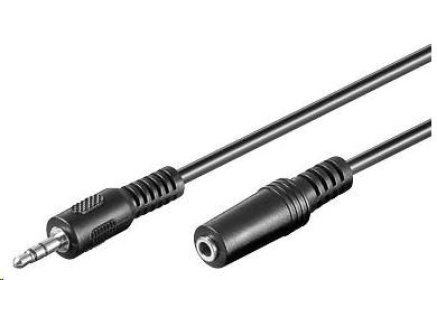 PREMIUMCORD Kabel audio 3,5mm Jack - Jack prodlužovací  3m (M/F, stereo)