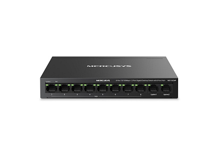 MERCUSYS switch MS110CMP (10x100Mb/s,8xPoE+,115W,fanless)